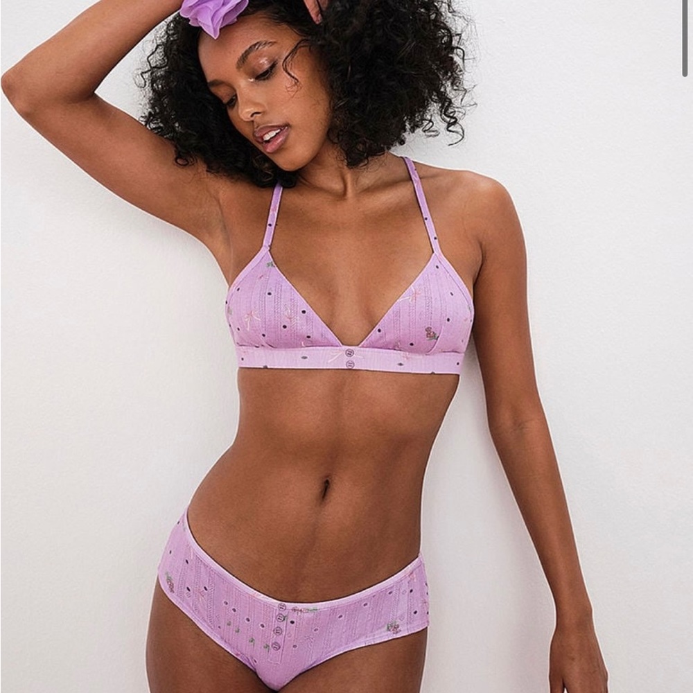 BNWT For Love & Lemons Pointelle Bralette and Panty Sleep Set (Medium)